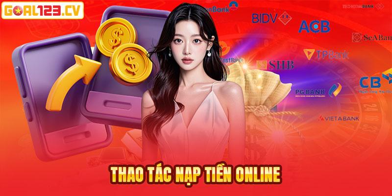 Thao tác nạp tiền online